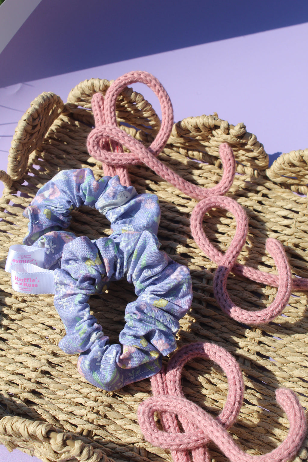 Lavender Bloom Scrunchies