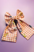 Duckling Gingham Very Short Bow