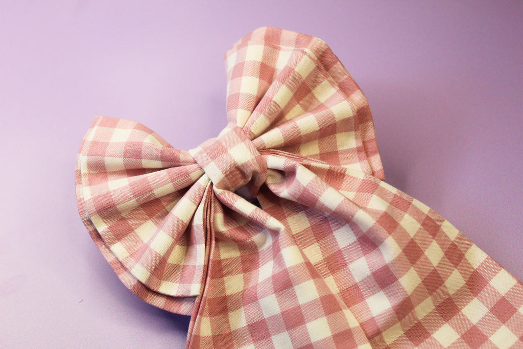 Dusky Pink Hair Bow