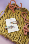 Pink and Blue Hair Clips