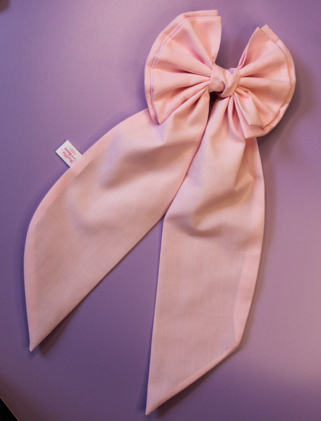 Baby Pink Plain Hair Bow