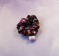Black Satin Hunters Mini Scrunchie