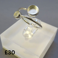 Adjustable Ring, Ashes, Hair, Breast Milk