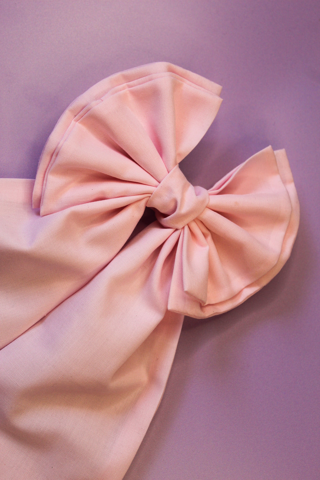 Baby Pink Plain Hair Bow