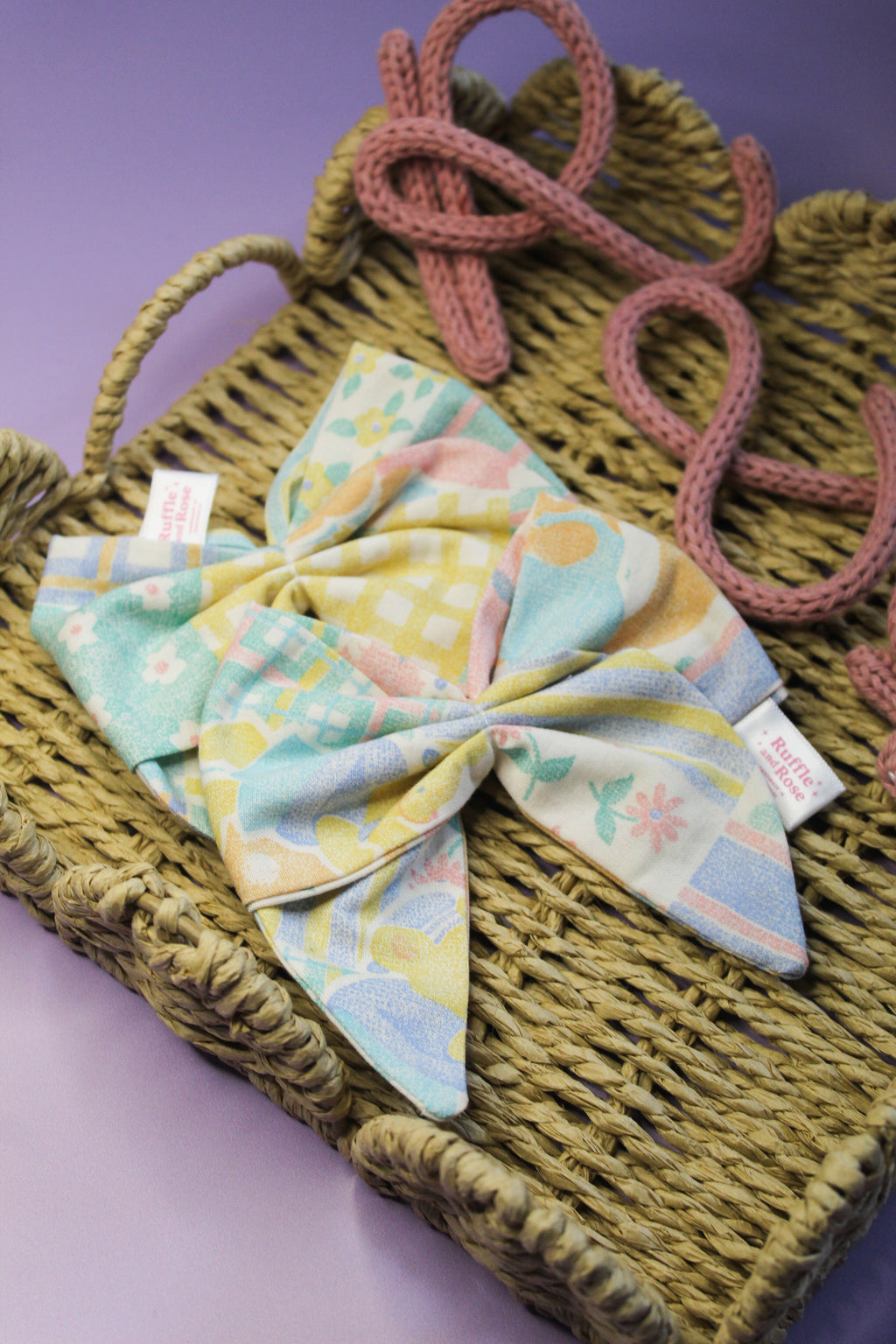 Pastal Retro Hair Bow