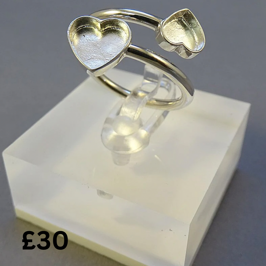Adjustable Ring, Ashes, Hair, Breast Milk