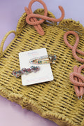 Pink and Blue Resin Pair Clips