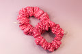 Tie Dye Polka Pink Scrunchie