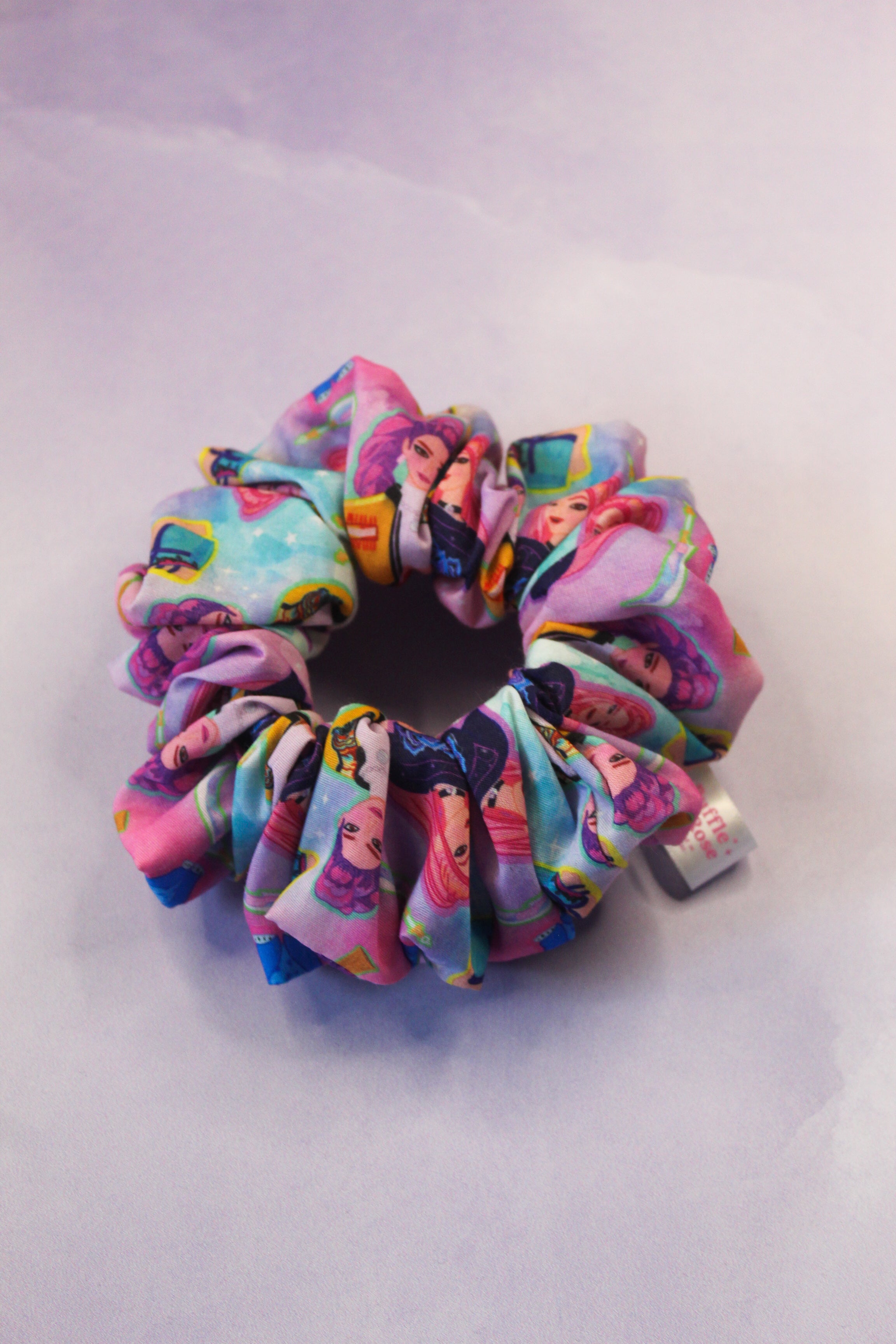 Rumi, Zoey & Mira Pink Original Scrunchie