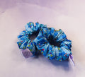 Demon Cat Blue Mini Scrunchie