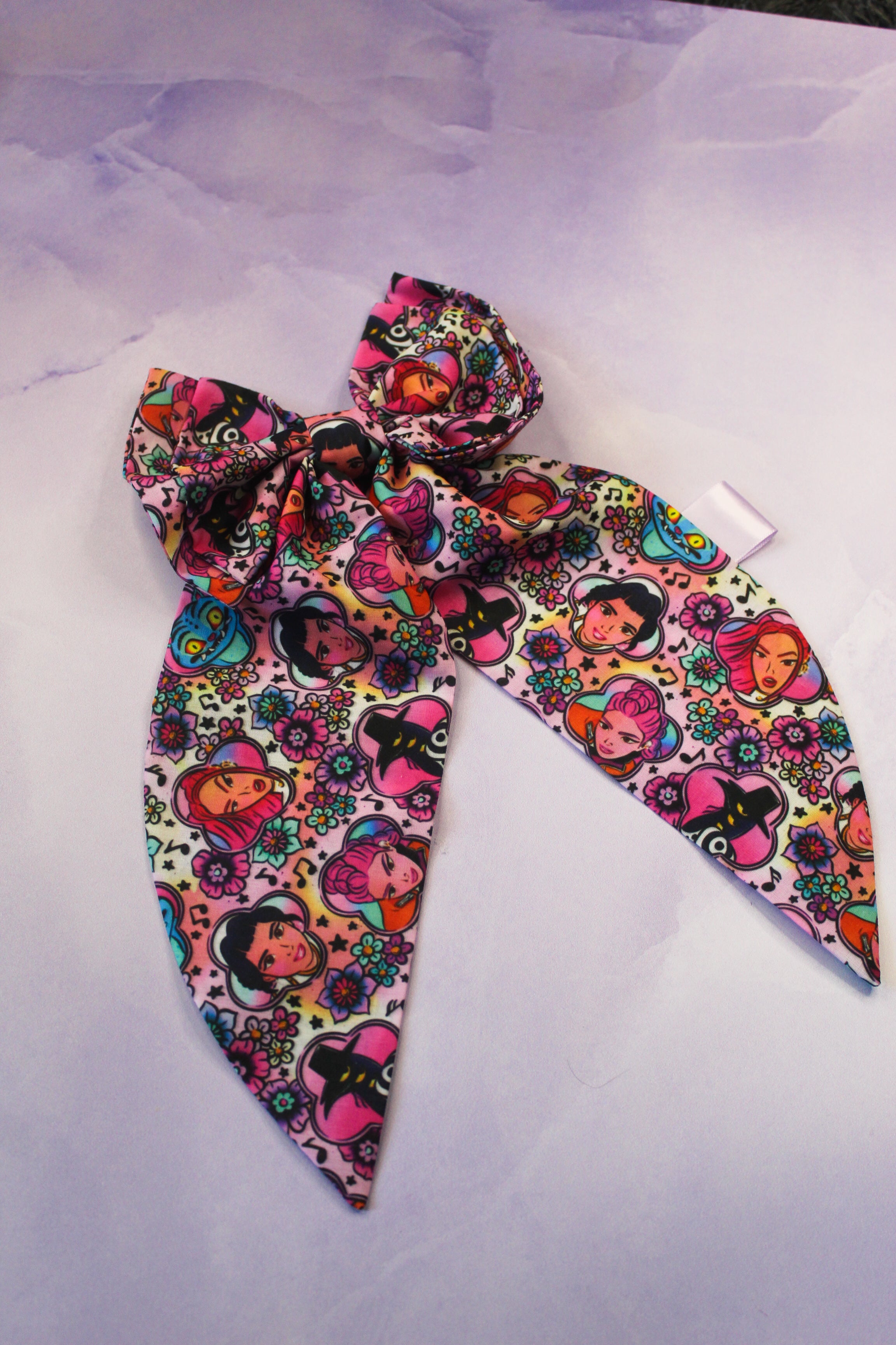 Demon Hunter Pink Hair Bow