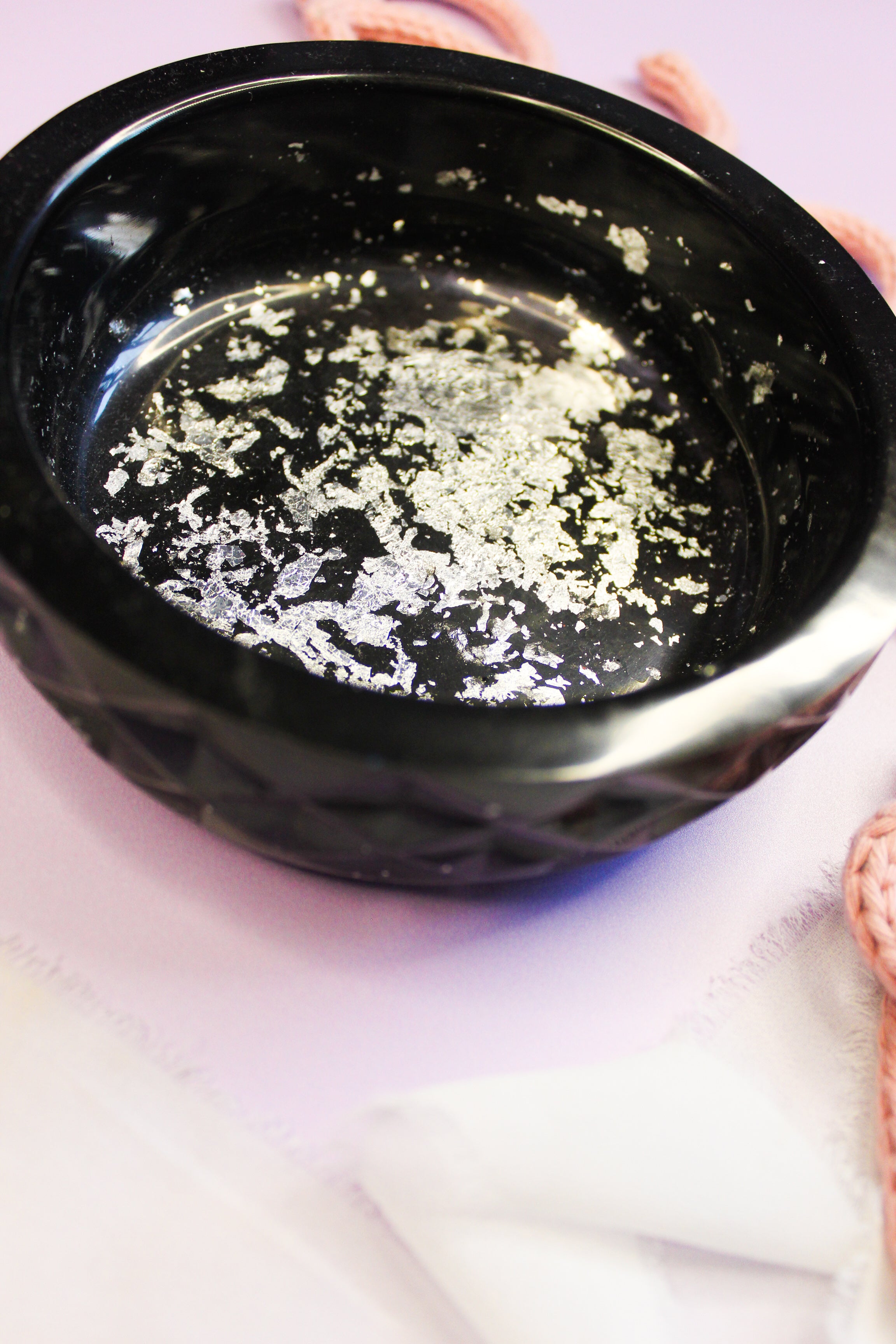 Black and Silver Bowl