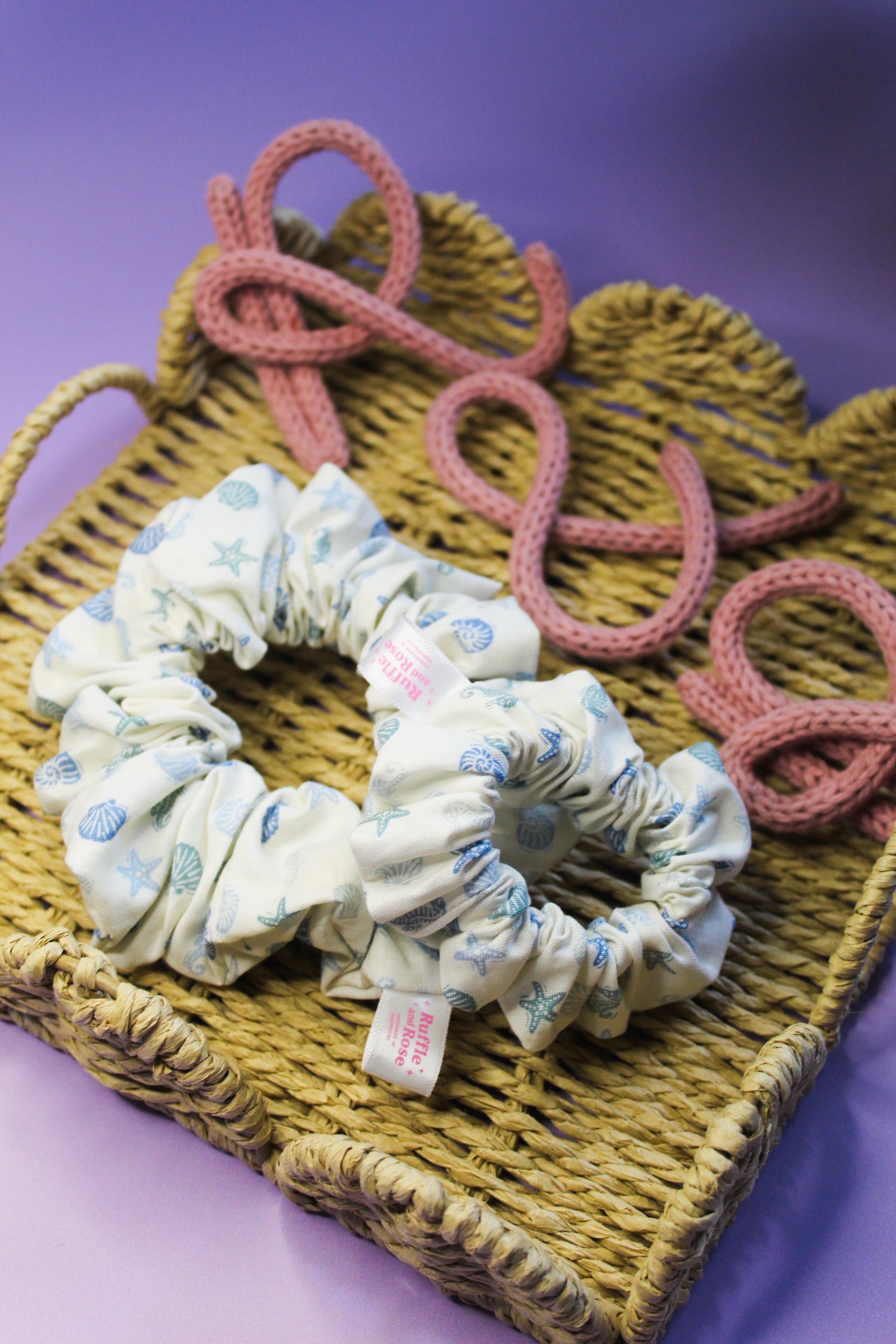 Sea Shells Scrunchie