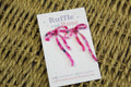 Hot Pink Long Bow Studs