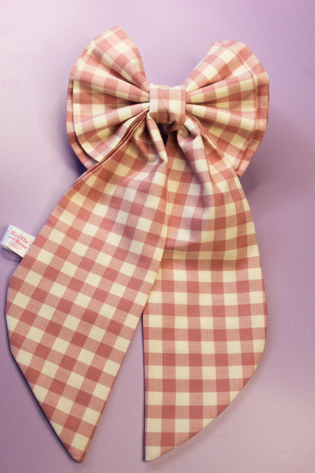 Dusky Pink Hair Bow