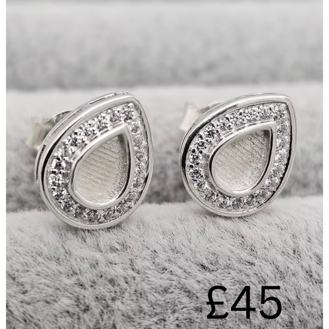 Earrings, Ashes, Teeth, Breast Milk and Fabric