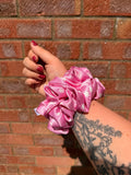 Pink Polka Dot Scrunchie