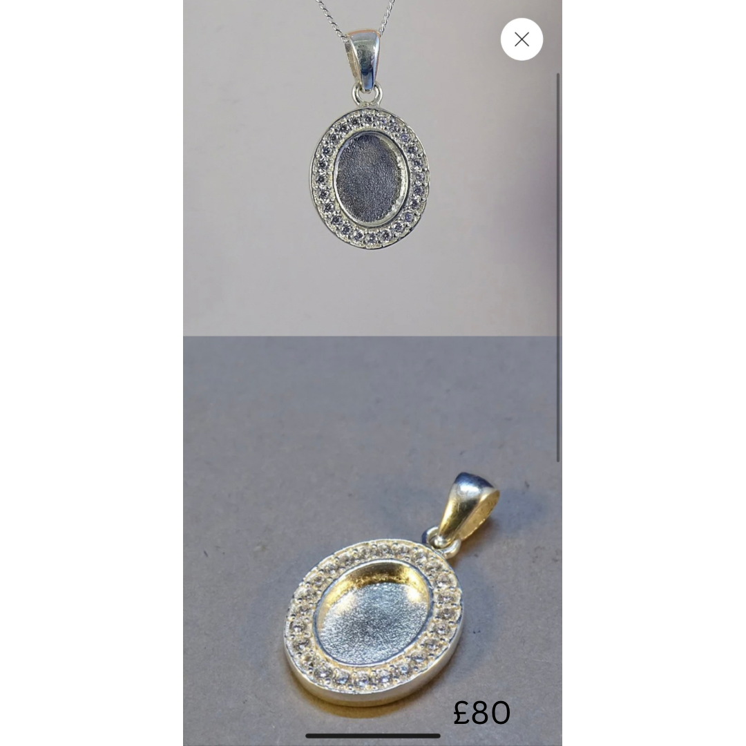 Necklace, Ashes, Fabric, Teeth & Breast Milk