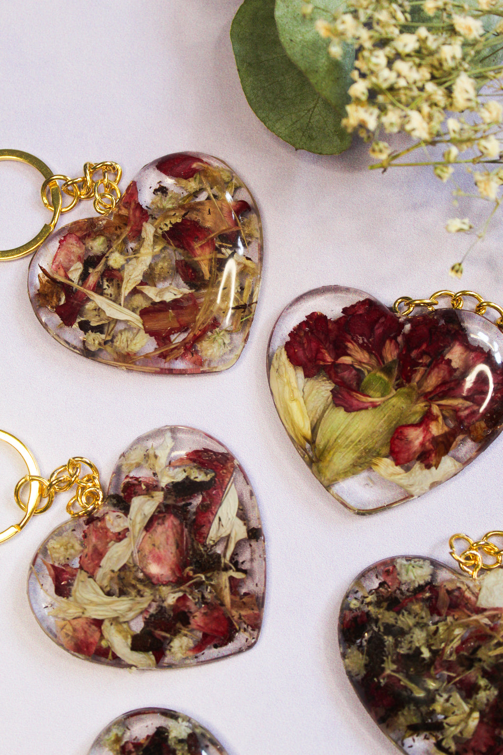 Flower Preservation Keyrings