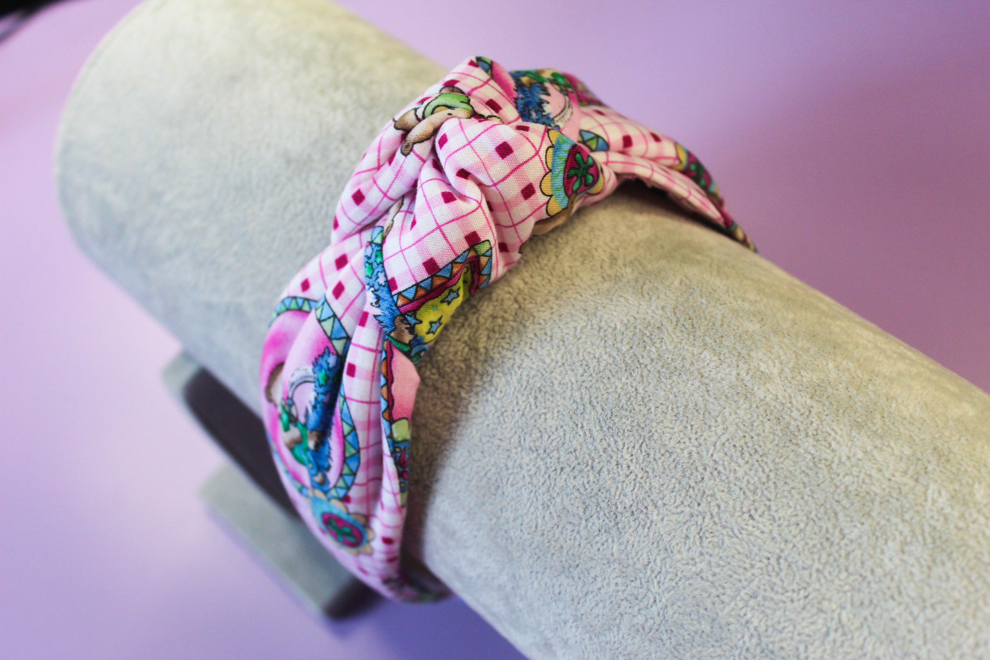 Teddy Pink Knot Headband
