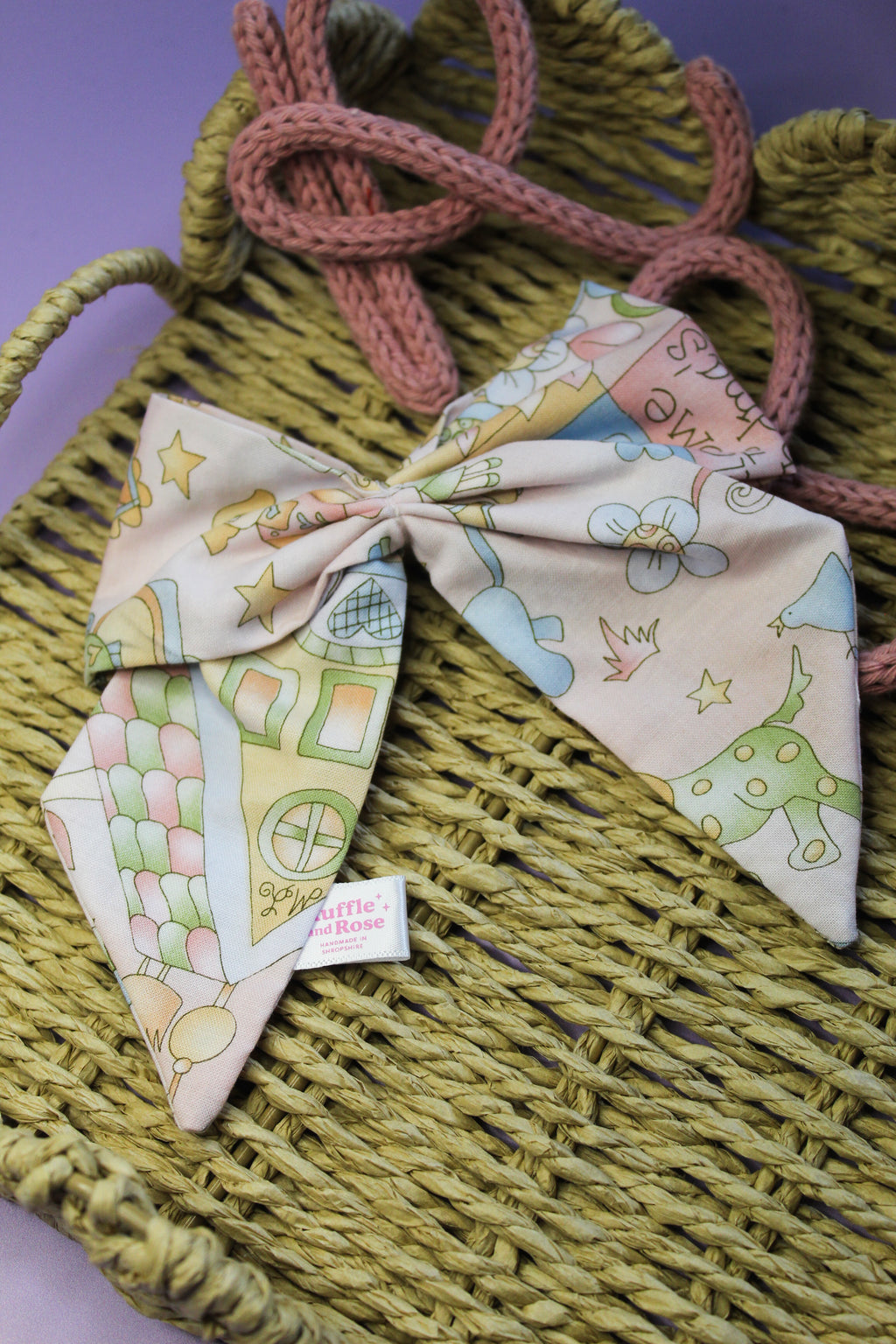 Pink Character Hair Bow