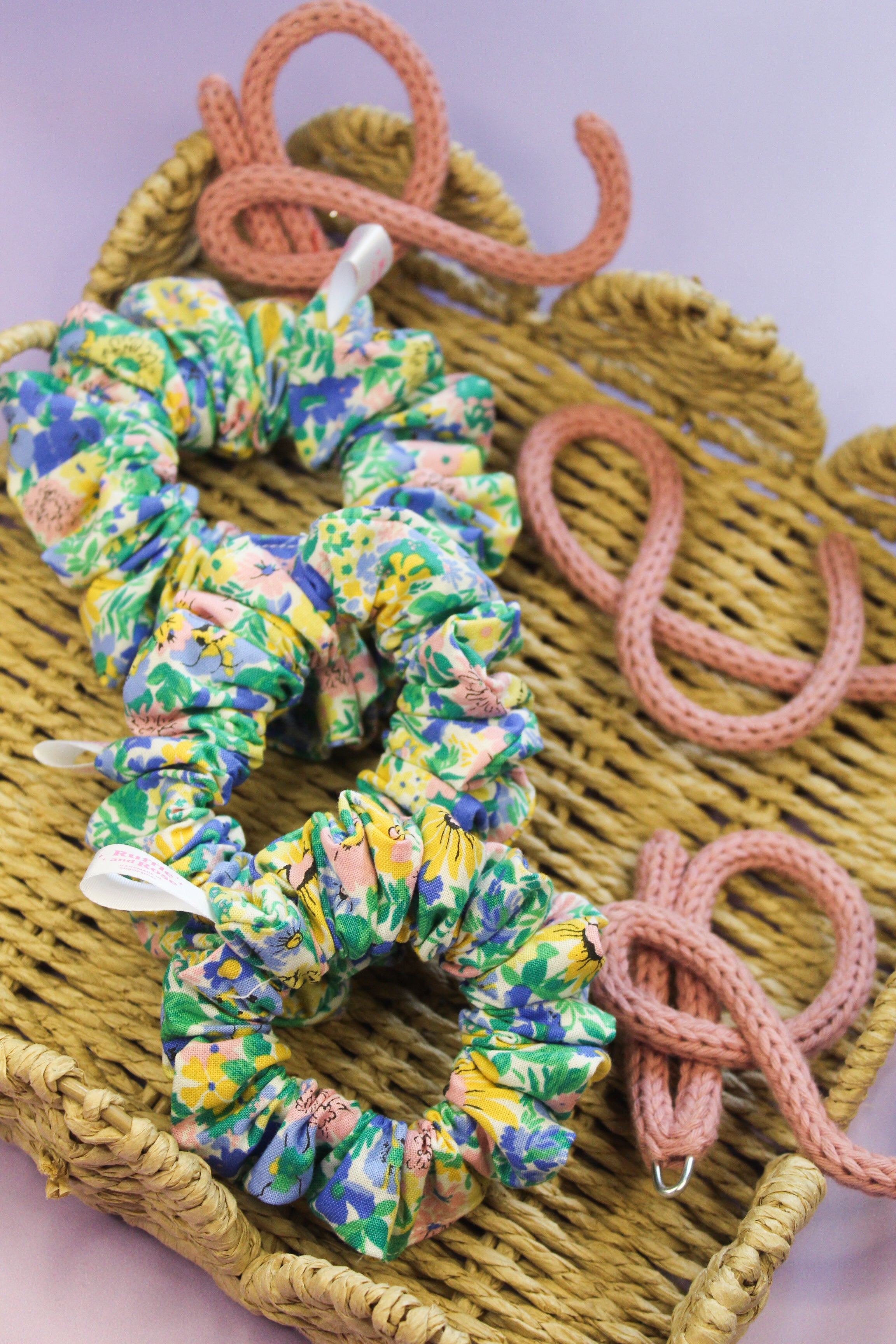 Daisy and Cornflower Dream Scrunchie