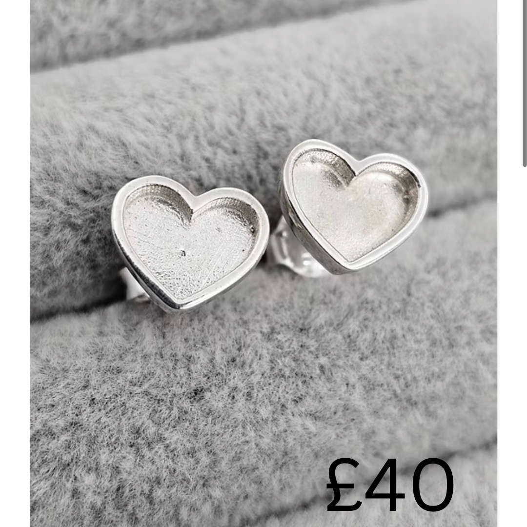Earrings, Ashes, Breast Milk, Fabric & Teeth
