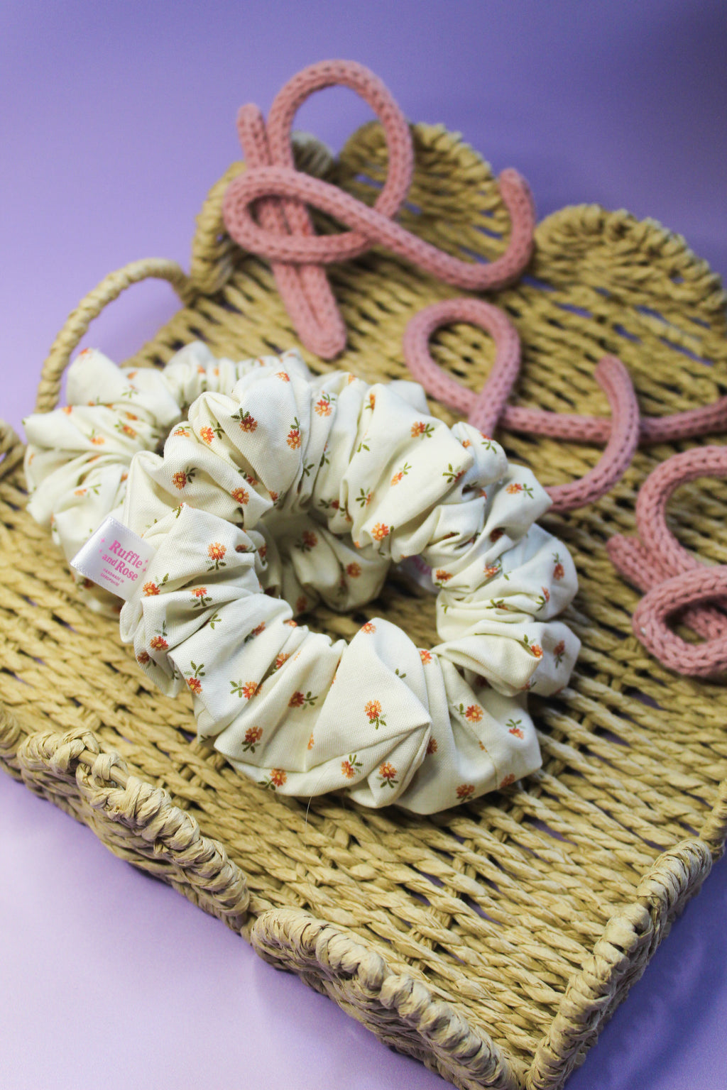 Orange Blossom Scrunchie