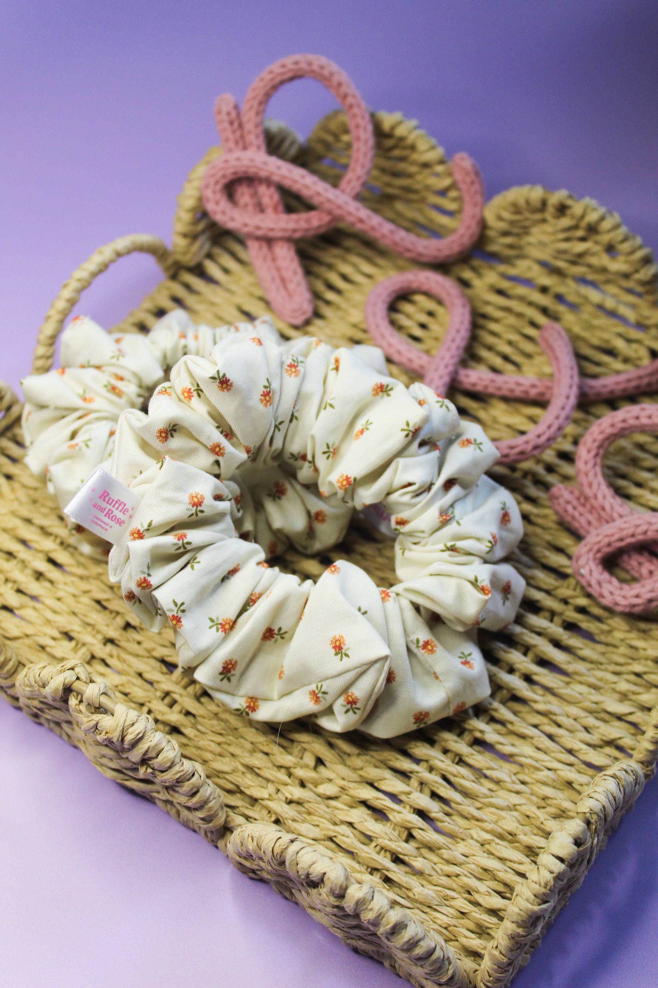 Orange Blossom Scrunchie