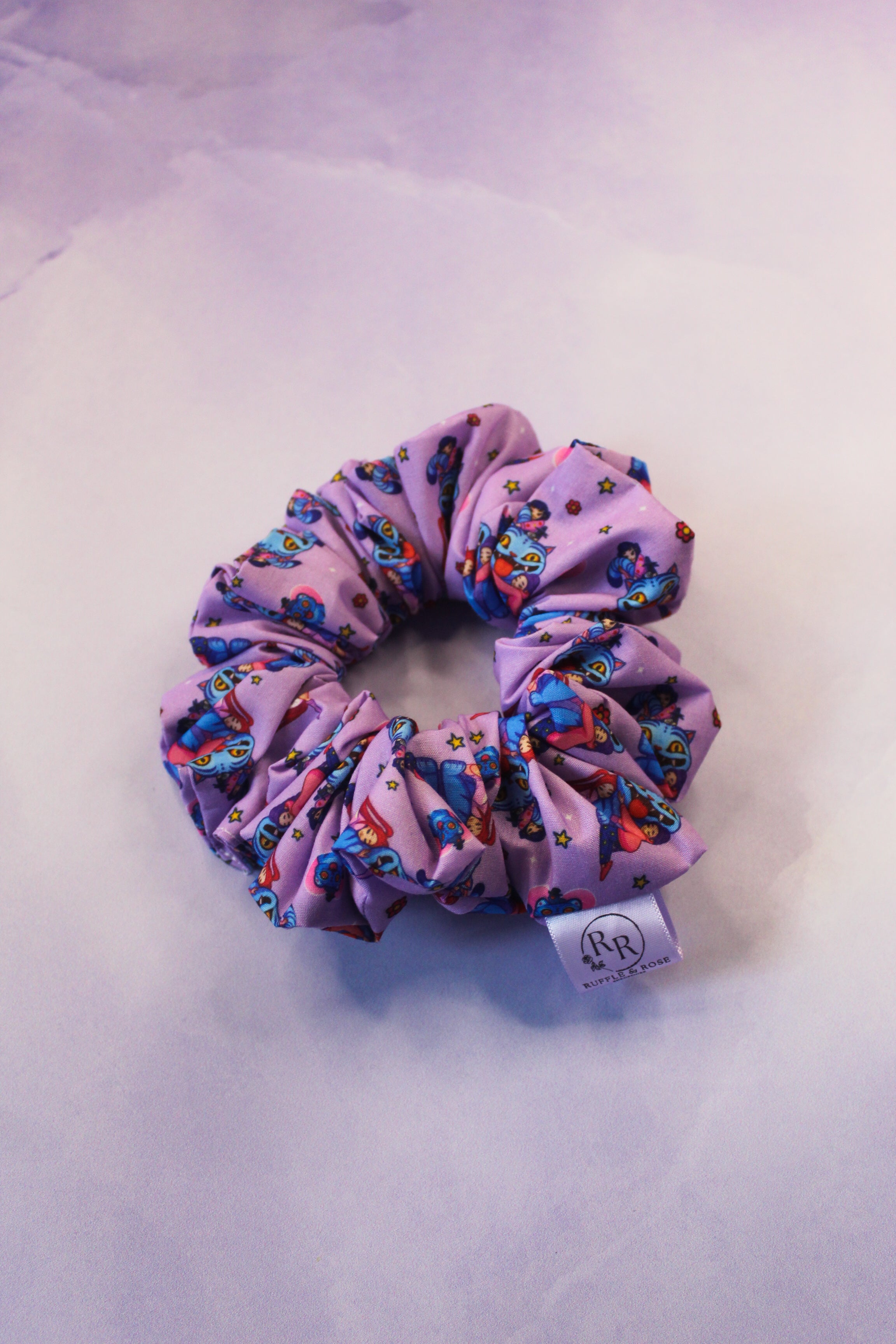 Demon Cat Purple Original Scrunchie
