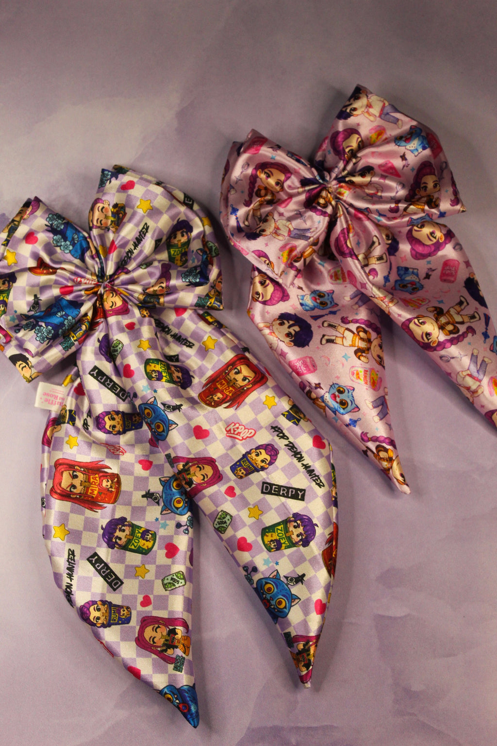 Checkered Huntrix Hair Bow
