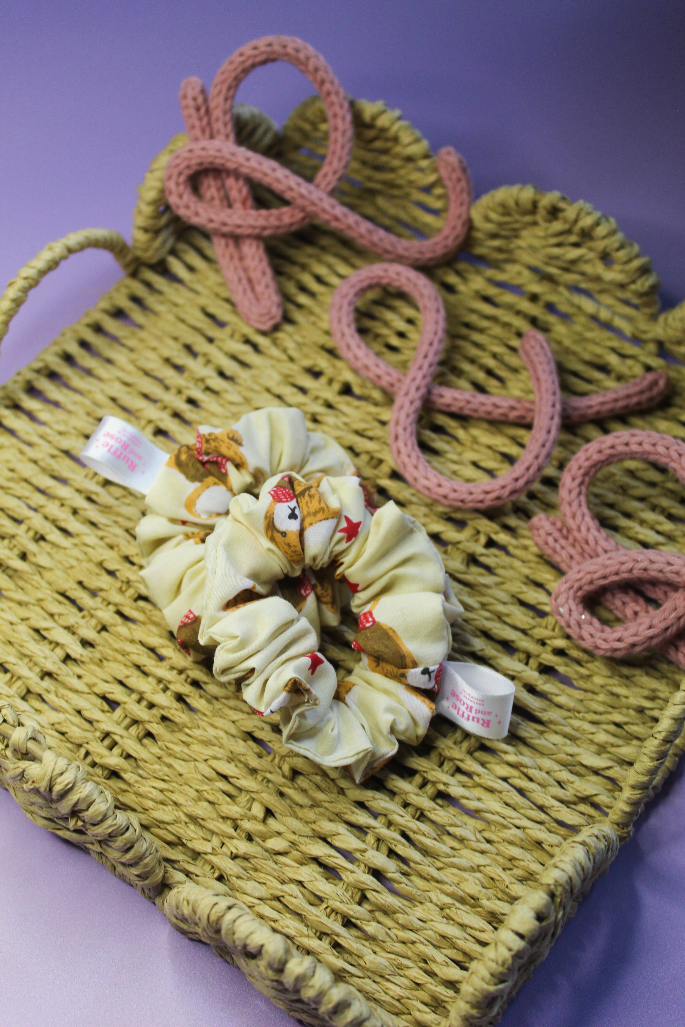 Teddy Bear Scrunchie