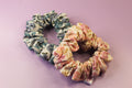 Vintage Pink Flower Scrunchie