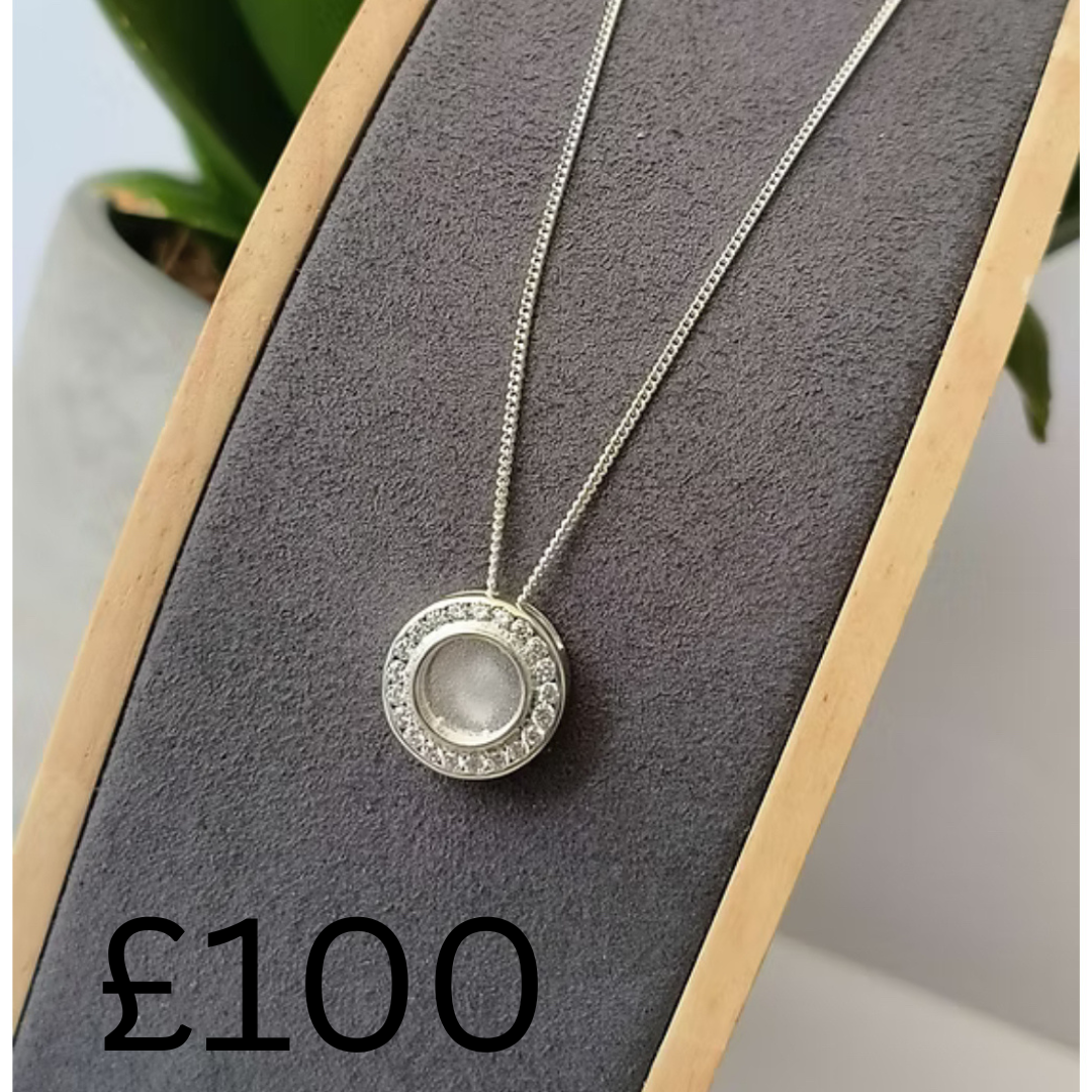 Necklace, Ashes, Teeth, Fabric, Breast Milk