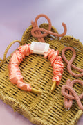 Salmon Pink Ruffle Headband