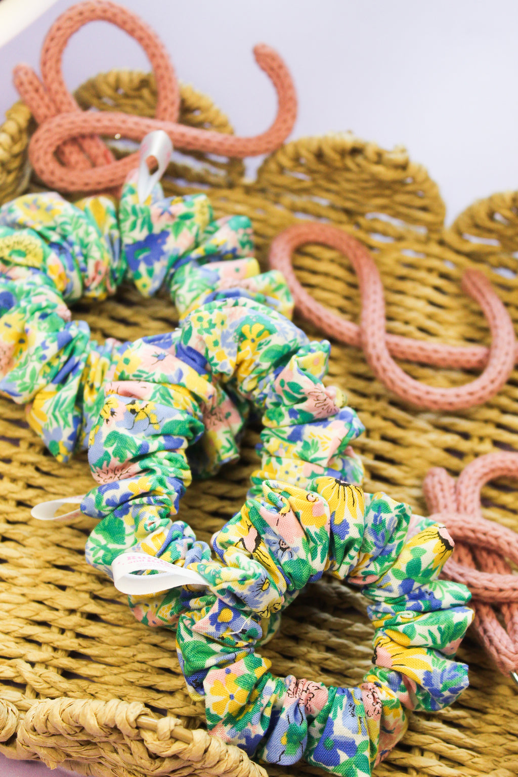 Daisy and Cornflower Dream Scrunchie